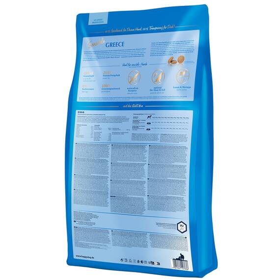 Happy Dog Sensible Greece M 2X 1 kg - Trockenfutter, Geschmacksrichtung Lamm, Shrimps & Calamari