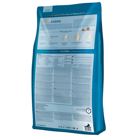 Happy Dog Sensible Karibik - M - Trockenfutter, Hundefutter - Geschmacksrichtung Seefisch - 11kg