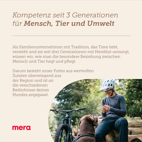 MERA Pure Sensitive Truthahn & Reis, Hundefutter trocken für Sensible Hunde, Trockenfutter aus Truthahn und Reis, Futter für ausgewachsene Hunde, ohne Weizen und Zucker (12,5 kg)