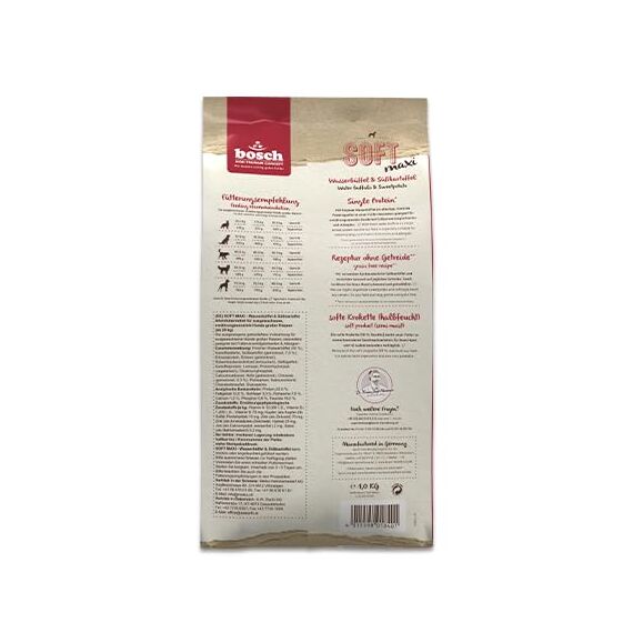 bosch HPC SOFT Maxi Wasserbüffel & Süßkartoffel | halbfeuchtes Hundefutter für ausgewachsene Hunde großer Rassen | Single Protein | grain-free | 1 x 12.5 kg