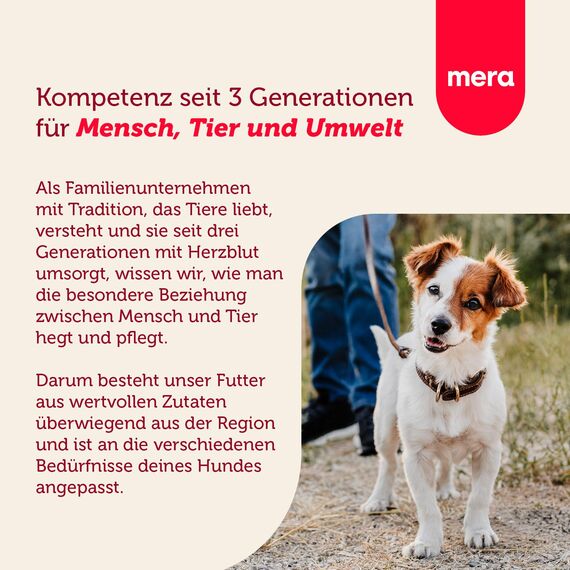 MERA Essential Univit 2kg | Hundefutter trocken für alle Hunderassen | abwechslungsreiches Mix-Menu | gesundes Trockenfutter für Hunde mit Geflügel | Omega-3 & 6 für Haut & Fell