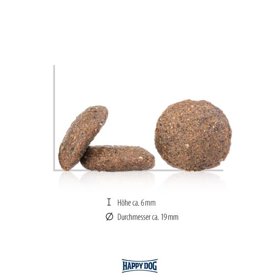 Happy Dog Sensible Piemonte - M - Trockenfutter, Hundefutter - Geschmacksrichtung Ente, Seefisch & Maroni - 10kg