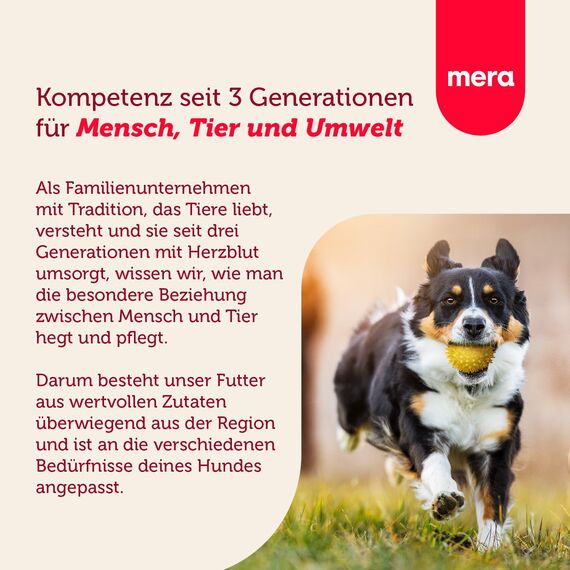MERA Essential Softdiner 2kg | Hundefutter trocken für sportliche Hunde | abwechslungsreiches Mix-Menu | gesundes Hunde Trockenfutter mit Geflügel | Omega-3 & 6 für Haut & Fell