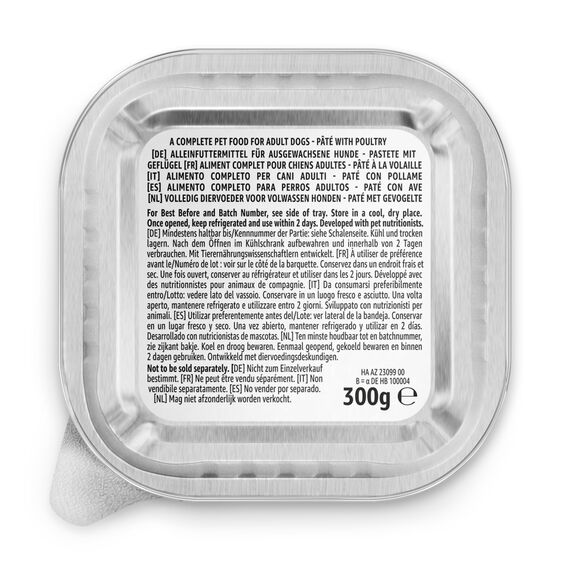 by Amazon Nassfutter für Hunde, Pastete mit Geflügel, 300g, 10er-Pack