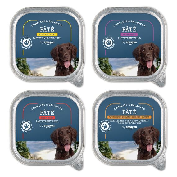 by Amazon Hundefutter, Pastete, gemischt, 300 g, 20 Stück (zuvor Lifelong !) (Packung mit 2)