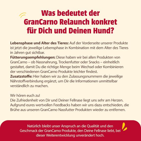 animonda GranCarno Hunde Nassfutter mit Rind pur (6 x 400 g), getreidefreies Hundenassfutter ohne Zucker, für ausgewachsene Hunde, mit frischen fleischigen Zutaten