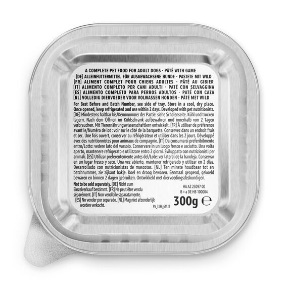 by Amazon Nassfutter für Hunde, Pastete mit Wild, 300g, 10er-Pack