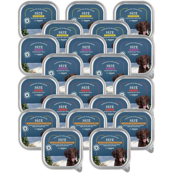 by Amazon Hundefutter, Pastete, gemischt, 300 g, 20 Stück (zuvor Lifelong !) (Packung mit 2)