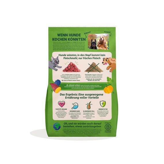Edgard & Cooper Hundefutter, Trockenfutter für Hunde, (Lamm, 2.5kg), Getreidefrei, natürliche Zutaten und frisches Fleisch, voller essentieller Aminosäuren