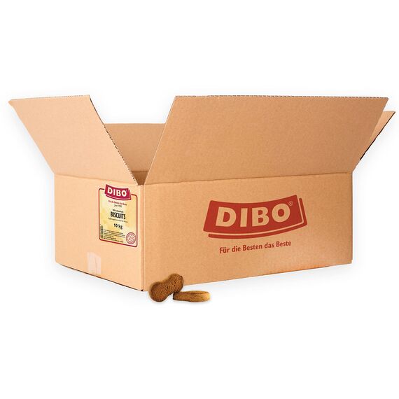 DIBO Biscuits - der schmackhafte Hundekeks für zwischendurch - schonend zubereiteter Hundekeks für ihren Hund - 10kg (Vorrats-) Karton