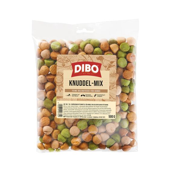DIBO Knuddel-Mix, 500g-Beutel, Backwaren als gesunde, natürliche Ernährung für Hunde von DIBO, Hundefutter, Barf, B.A.R.F., Leckerli, Hundekekse
