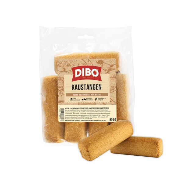 DIBO Kaustangen, 500g-Beutel, Backwaren als gesunde, natürliche Ernährung für Hunde von DIBO, Hundefutter, Barf, B.A.R.F., Leckerli, Hundekekse