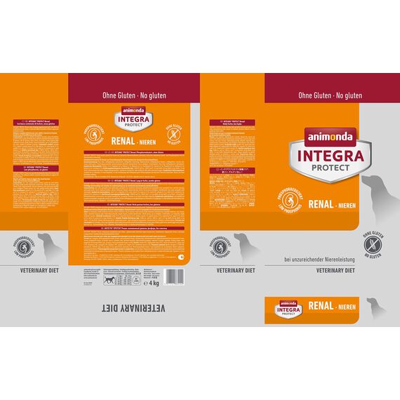 animonda INTEGRA PROTECT Hundefutter Renal (1 x 4kg), von Veterinären empfohlen bei Niereninsuffizienz, Hochwertiges Diätalleinfutter für Hunde gegen Nierenprobleme