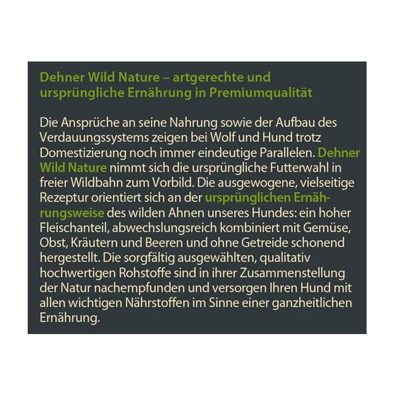 Dehner Wild Nature Hundefutter Bergweide, Trockenfutter getreidefrei / zuckerfrei, für ausgewachsene Hunde, Pferd, 4 kg