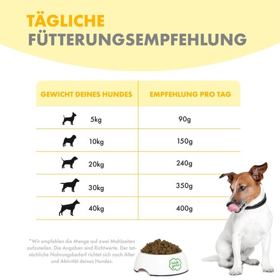 Irish Pure Trockenfutter Adult | 4kg | Freiland-Huhn mit Kelp-Alge & Gemüse | Hoher Fleischanteil | Getreidefrei | Sensitiv | Hundetrockenfutter | Hundefutter für alle Rassen