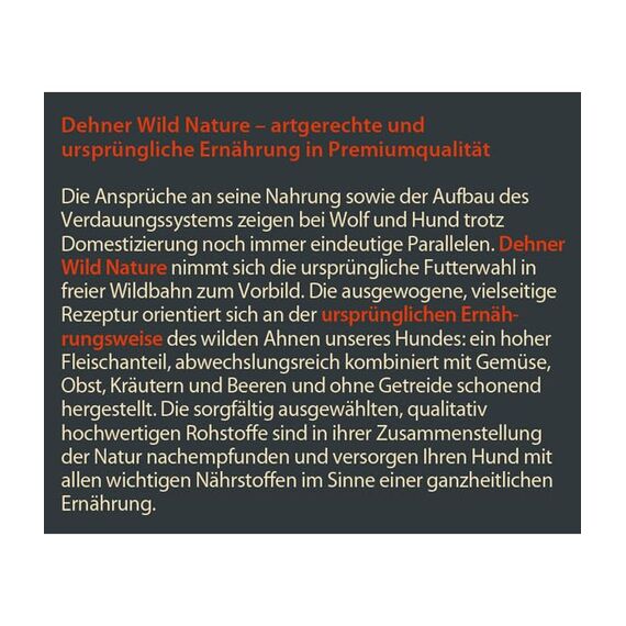 Dehner Wild Nature Hundetrockenfutter Adult Hochmoor | mit Ente | hoher Fleischanteil | tierisches Protein | pflanzliche Inhaltsstoffe | artgerecht | getreidefrei | glutenfrei | ohne Zucker |4 kg