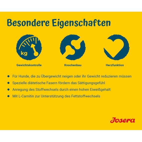 JOSERA Light & Vital (1 x 15 kg) | Adult | Premium Trockenfutter für ausgewachsene Hunde | Geflügel & Erbse | wenig Fett & viel Protein zur Gewichtskontrolle | weizenfrei | Hundefutter | 1er Pack