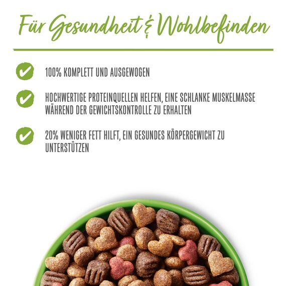 Beneful Wohlfühlgewicht Hundefutter trocken, mit Huhn und Gartengemüse, 6er Pack (6 x 1,4kg)