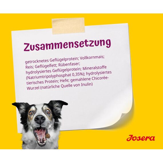 JOSERA Miniwell (1 x 10 kg) | Adult Mini | Premium Trockenfutter für ausgewachsene Hunde Kleiner Rassen | Geflügel & Reis | Kleine Kroketten | extraverträglich | weizenfrei | Hundefutter | 1er Pack