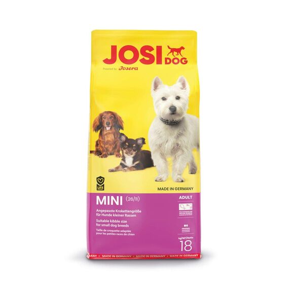 JosiDog Mini (1 x 18 kg) | Hundefutter für kleine Rassen | Premium Trockenfutter für ausgewachsene Hunde | powered by JOSERA | 1er Pack