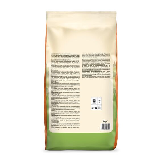 by Amazon Hundefutter für ausgewachsene Hunde (Adult) aller Rassen, Fein zubereitetes Trockenfutter reich an Huhn und Reis, 5 kg (1er-Pack)(Zuvor eine Marke von Lifelong, gleiches Produkt)