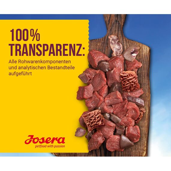 Josera Meat Lovers Pure Multipack | Nassfutter für Hunde | hoher Fleischanteil | getreidefrei | Alleinfuttermittel | 6x400g