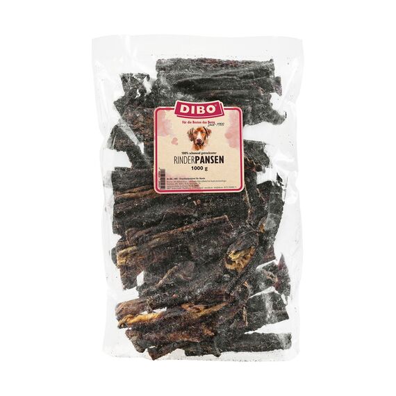 DIBO Rinderpansen, 1000g, der kleine Naturkau-Snack oder Leckerli für Zwischendurch, Hundefutter, Qualitätskauartikel ohne Chemie (Packung mit 2)
