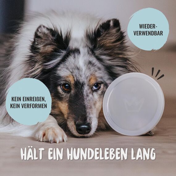 Rudelkönig Dosendeckel 800g - 3 Stück - Lebensmittelechter Verschluss für Hundefutter und Katzenfutter - Spülmaschinenfeste Deckel für Dosen