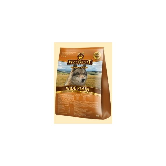 Wide Plain Trockenfutter für Hunde mit frischem Pferdefleisch und Süßkartoffeln 8kg (4x2kg) Wolfsblut
