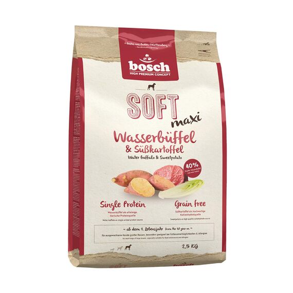 bosch HPC SOFT Maxi Wasserbüffel & Süßkartoffel, 1er Pack (1 x 2.5 Kg)