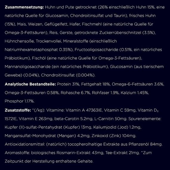 Eukanuba Hundefutter mit frischem Huhn für kleine Rassen, Premium Trockenfutter für Senior Hunde, 3 kg