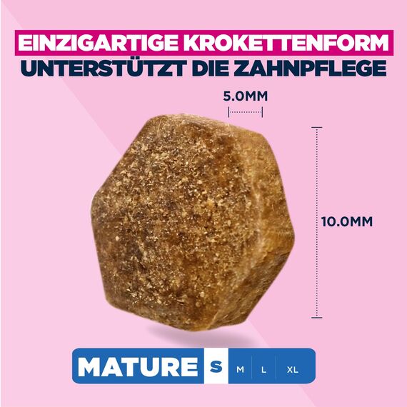 Eukanuba Hundefutter Trocken mit frischem Huhn für kleine Rassen, Premium Trockenfutter für reife Hunde, 3 kg