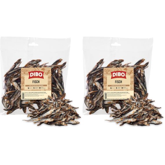 DIBO Fisch 200g-Beutel | Sprotte | Baltic Hering, getrocknet, Snack oder Leckerli für Hunde, Barf Topping, Hundefutter | wertvolle Omega-3- und Omega-6-Fettsäuren | als Snack für Katzen geeignet