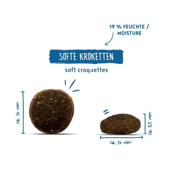 bosch HPC SOFT Junior Hühnchen & Süßkartoffel | halbfeuchtes Hundefutter für wachsende Hunde aller Rassen | Single Protein | grain-free | 1 x 1 kg
