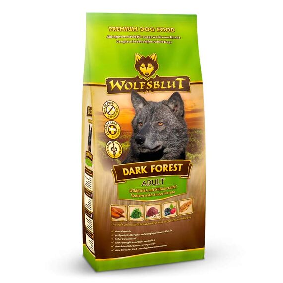 Wolfsblut - Dark Forest - 7,5 kg - Wild - Trockenfutter - Hundefutter - Getreidefrei