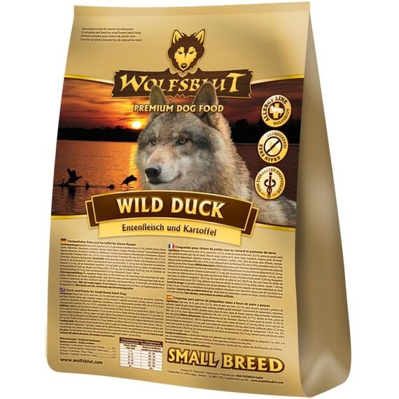 Wolfsblut - Wild Duck Small Breed - 500 g - Ente - Trockenfutter - Hundefutter - Getreidefrei