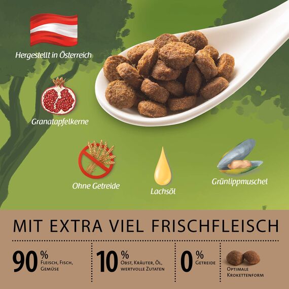 GranataPet Mini Royal Lamm, Trockenfutter für Hunde, Hundefutter ohne Getreide & ohne Zuckerzusatz, Alleinfuttermittel für ausgewachsene Hunde, 1 kg