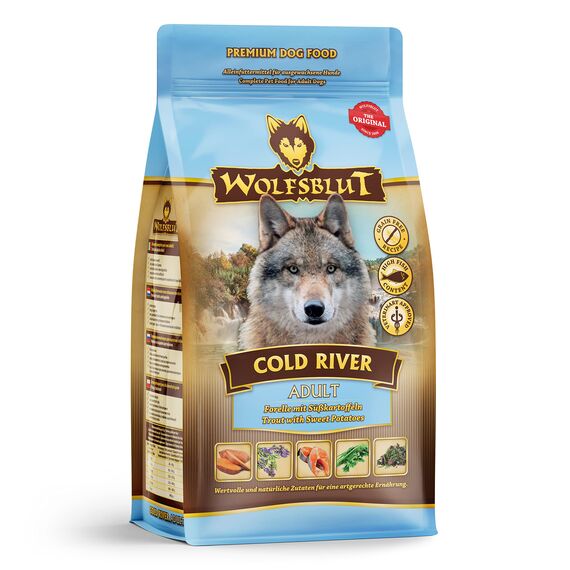 Wolfsblut - Cold River - 500 g - Forelle - Trockenfutter - Hundefutter - Getreidefrei