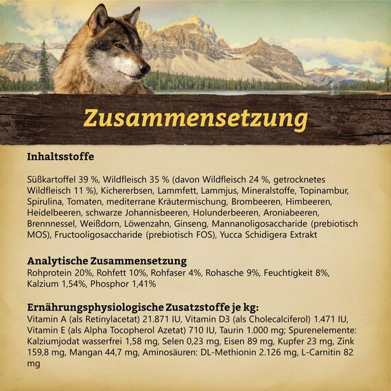 Wolfsblut - Dark Forest - 7,5 kg - Wild - Trockenfutter - Hundefutter - Getreidefrei