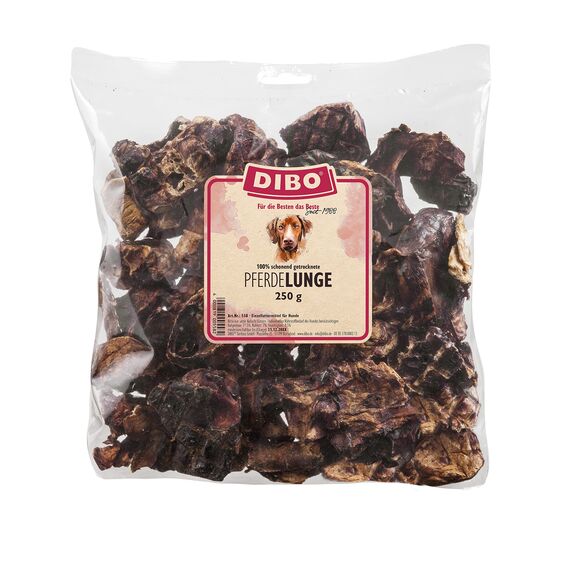 DIBO Pferde-Lunge, 250g-Beutel, der kleine Naturkau-Snack oder Leckerli für Zwischendurch, Hundefutter, Qualitätskauartikel ohne Chemie (Packung mit 2)