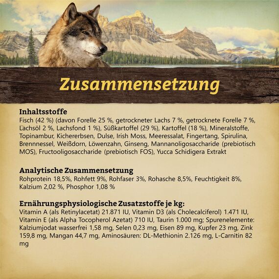 Wolfsblut - Cold River - 15 kg - Forelle - Trockenfutter - Hundefutter - Getreidefrei