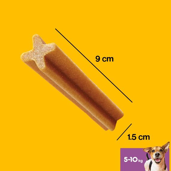 Pedigree DentaStix Daily Oral Care Zahnpflegesnack für kleine Hunde – Hundeleckerli mit Huhn- & Rindgeschmack für jeden Tag – 1 x 56 Stück (Packung mit 2)