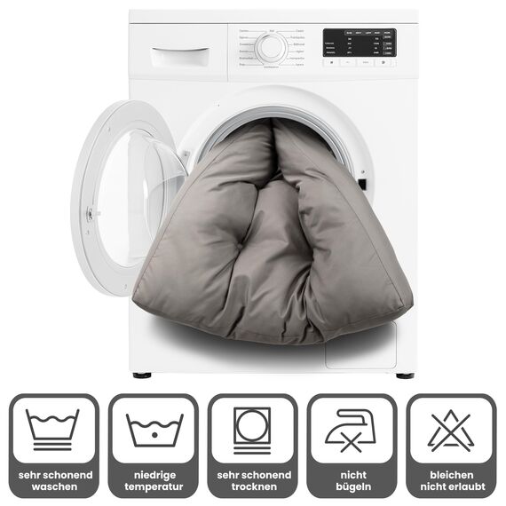 PET VIOLET Hundekissen große Hunde 110x90 cm - Robustes Oxford 600D Material, wasserabweisend, XXL Hundebett 10 cm Höhe, Wendekissen Outdoor geeignet - Grau