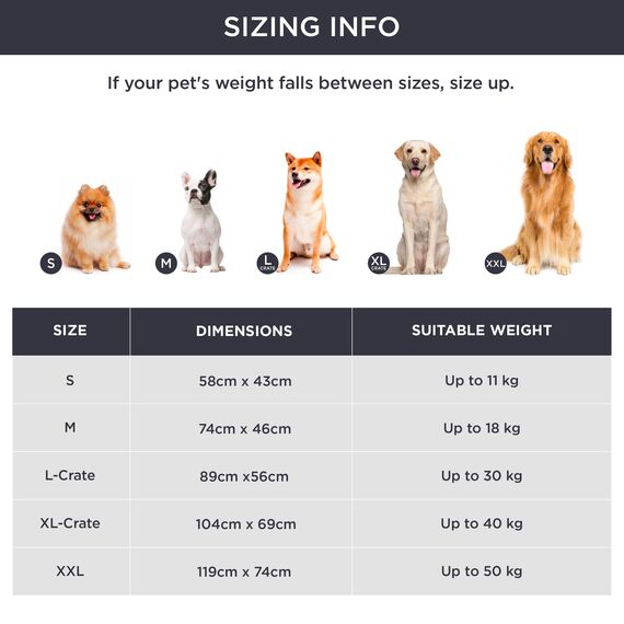 BEDSURE waschbar Hundematte Mittelgroße Hunde - 89x56 cm Hundekissen mittelgroße Hunde mit hochdichter Schaumstofffüllung, Sherpa-Plüsch waschbar Hundematratze, dunkelgrau