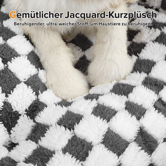FURTIME Hundebett Grosse Hunde, rutschfest Hundebetten, Waschbares Hundekorb, Anti-Angst Plüsch-Hundekörbchen, Geeignet für große Labrador Retriever, Deutscher Schäferhund, 89×63×23 cm