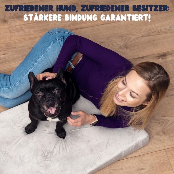 ZENAPOKI Hundebett Grosse Hunde - XL - Orthopädisches Hundekissen für Hunde, Gut die Gelenke - Waschbar Abnehmbare Bezug, 110x70x9cm