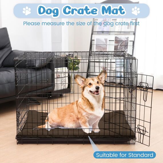 Baodan Hundebett Kleine Hunde Waschbar, 75x50 cm Hundekissen Flauschig mit rutschfeste Unterseite, Hundebetten für Kleine Mittelgroße Hunde, Braun