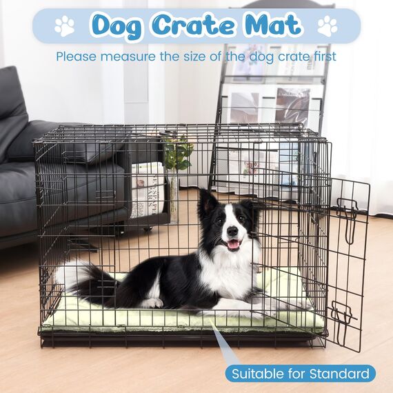 Baodan Hundebett Grosse Hunde, Hundekissen Waschbar Dog Bed - 106x71 cm Superweich Katzenbett mit Rutschfester Unterseite - Beige