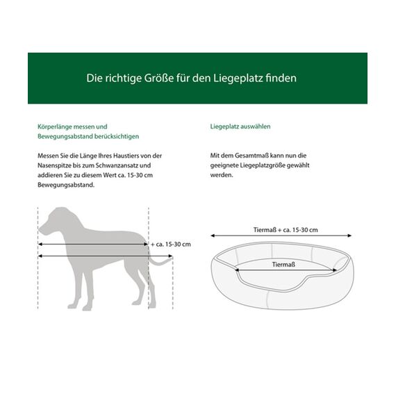 Dehner Lieblinge Hundebett und Katzenbett Sammy, oval, ca. 57 x 52 x 14 cm, Polyester, beige