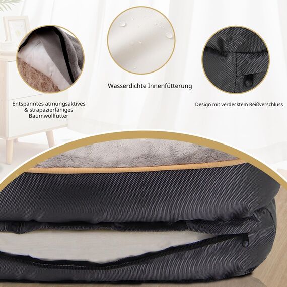 JOYELF Memory Foam Hundebett Kleines orthopädisches Hundebett & Sofa mit abnehmbarem waschbarem Bezug und Quietschspielzeug als Geschenk